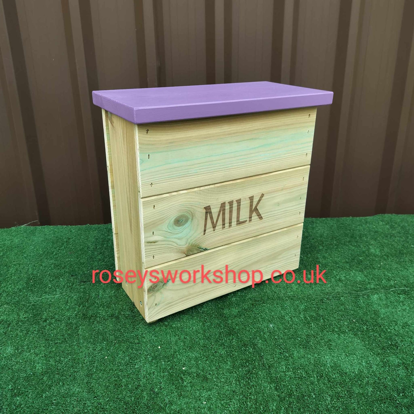 Doorstep Milk Box Crate - Holds 2x 4pt Plastic Bottles