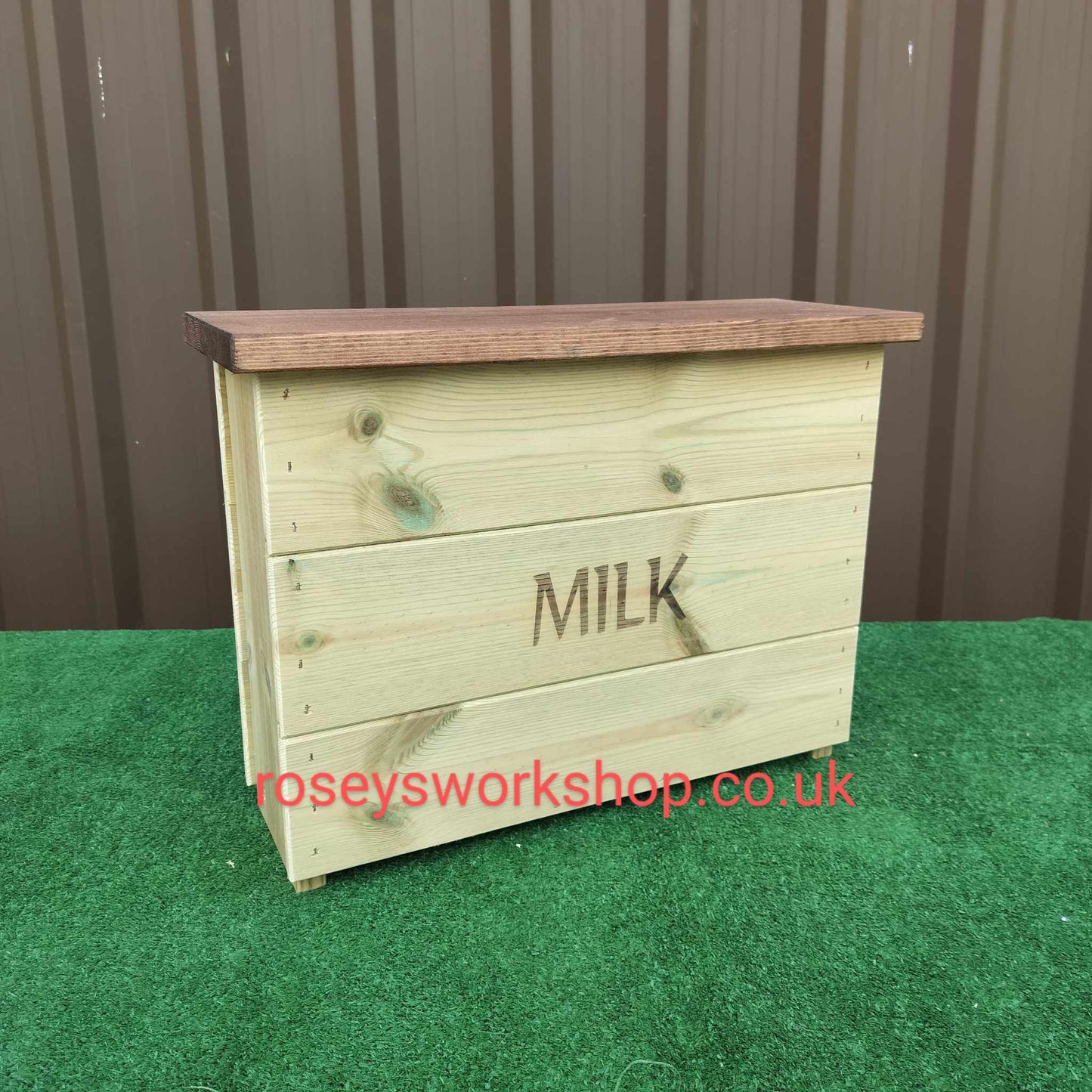 Doorstep Milk Box Crate - Holds 3x 4pt Plastic Bottles