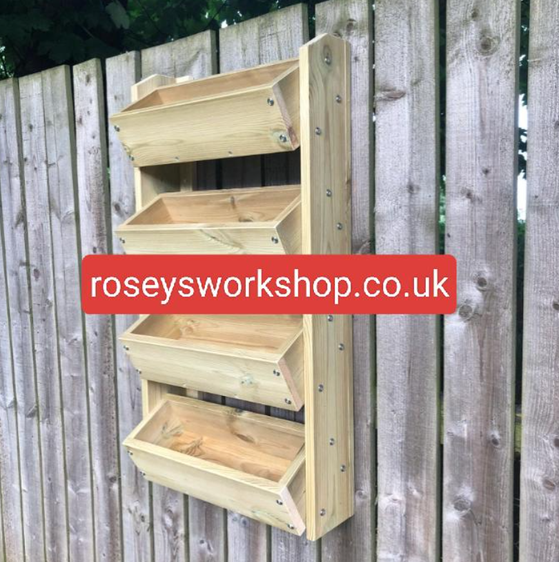 Wall Mount 4 Tiered Planter