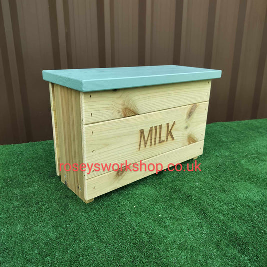 Doorstep Milk Box Crate - Holds 4x 1pt Glass Bottles