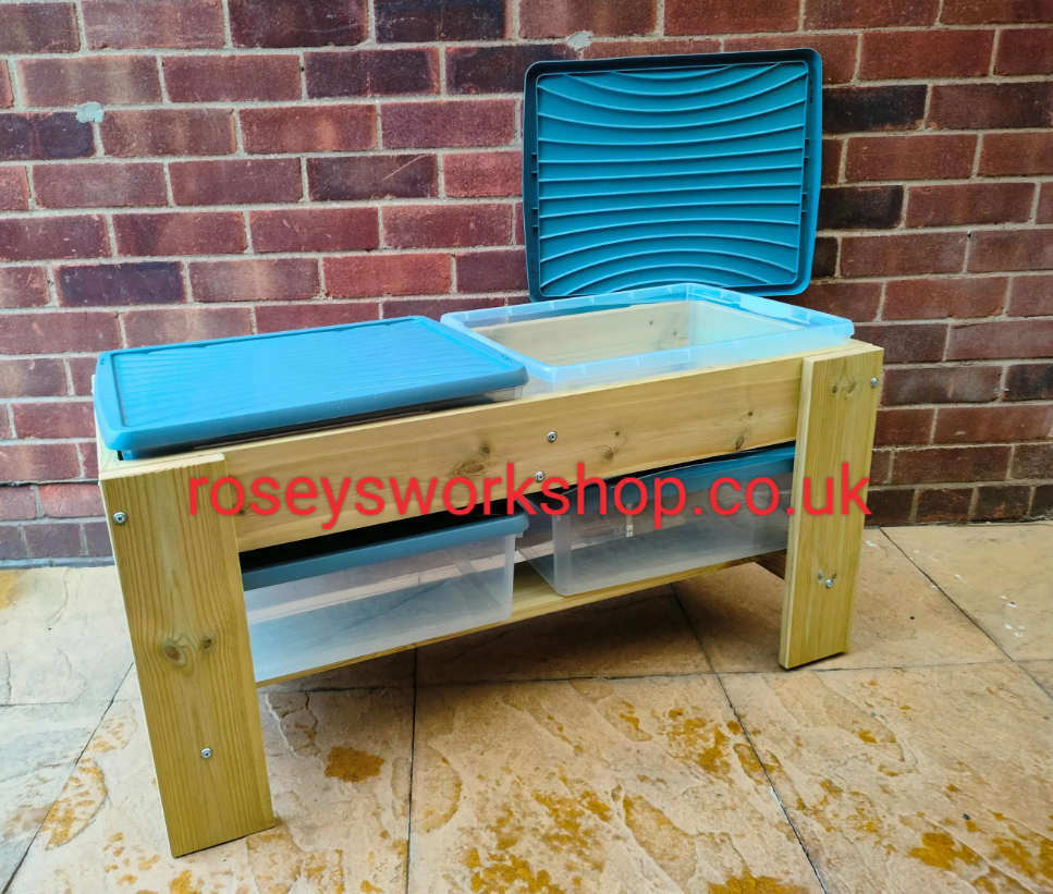 Double Children's Sand Table with four Boxes