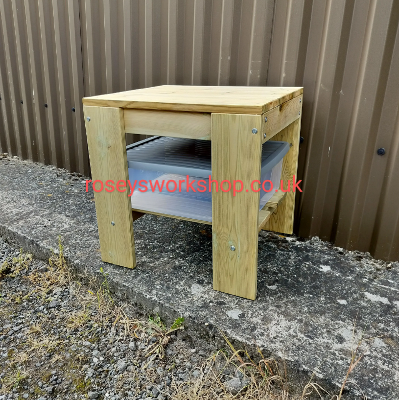 Children's Outdoor Wooden Play Toy Bench.