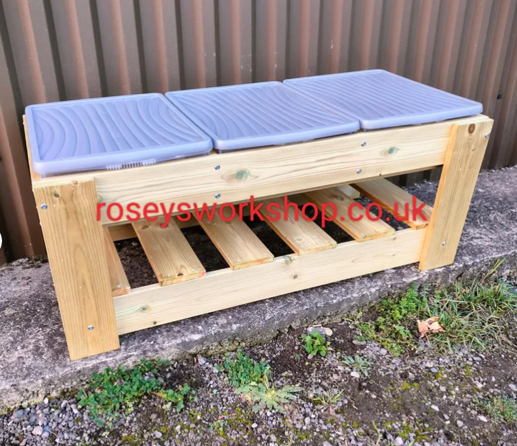 Triple Children's Sand Table with three Boxes