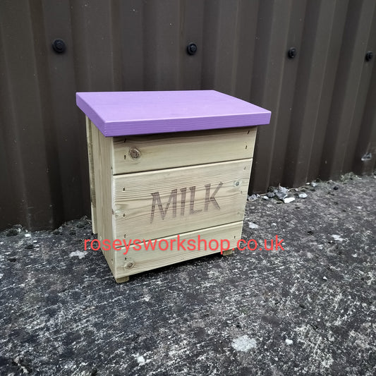 Doorstep Milk Box Crate - Holds 2x 1pt Glass Bottles