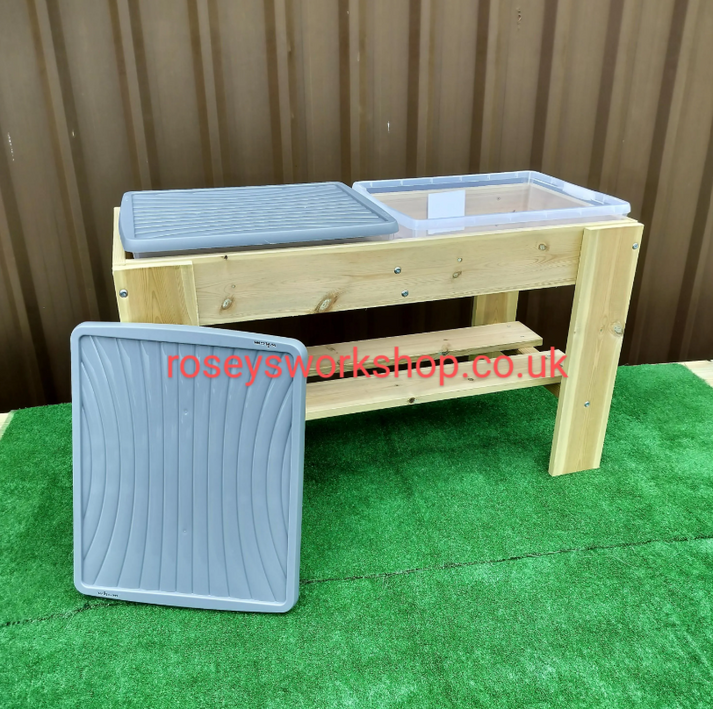 Double Children's Sand Table with two Boxes – Roseys Workshop