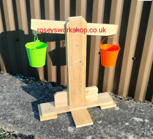 Handmade Children's Wooden Balance Scales