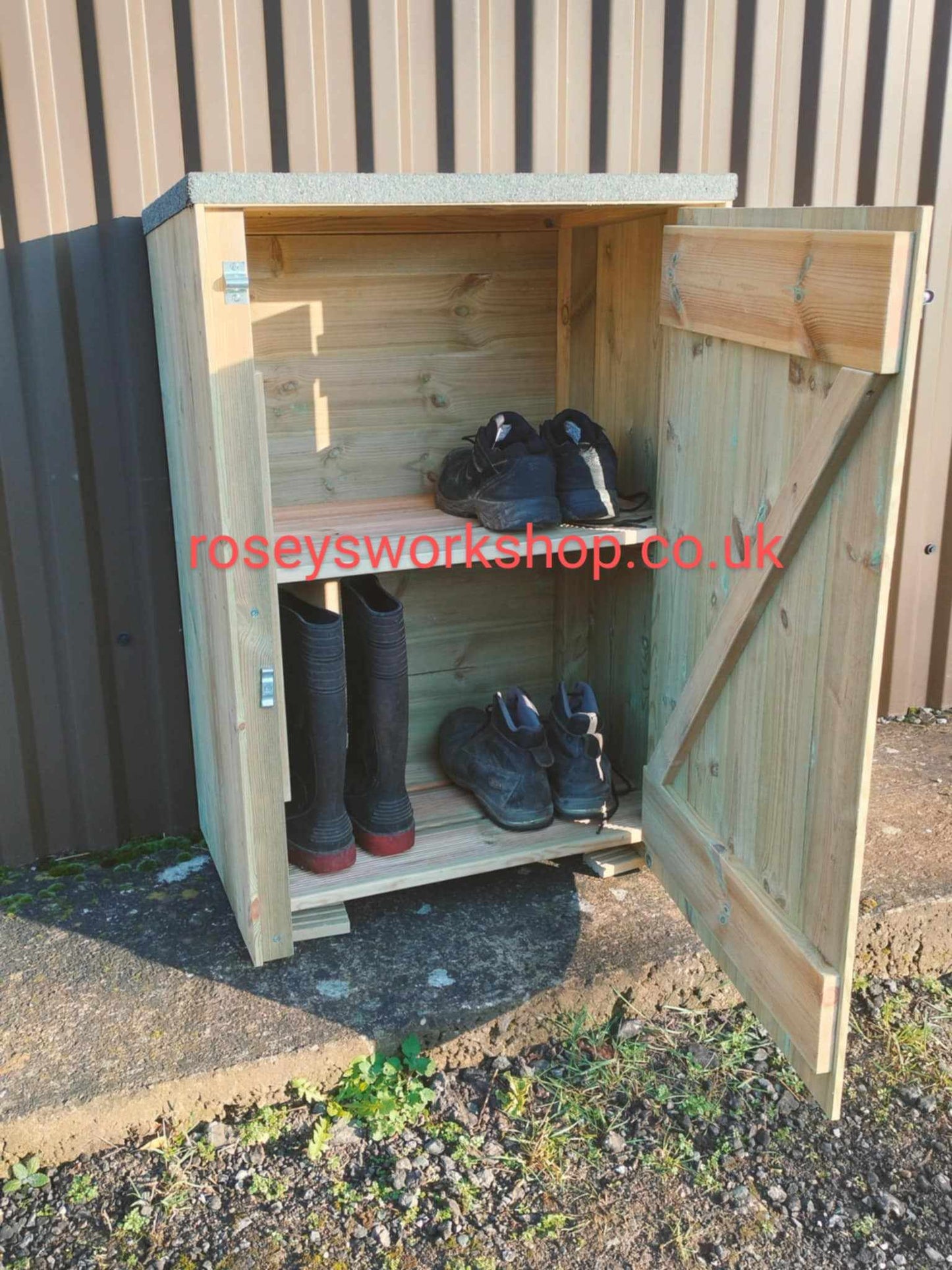 Tall Wooden Garden Boot / Welly Store