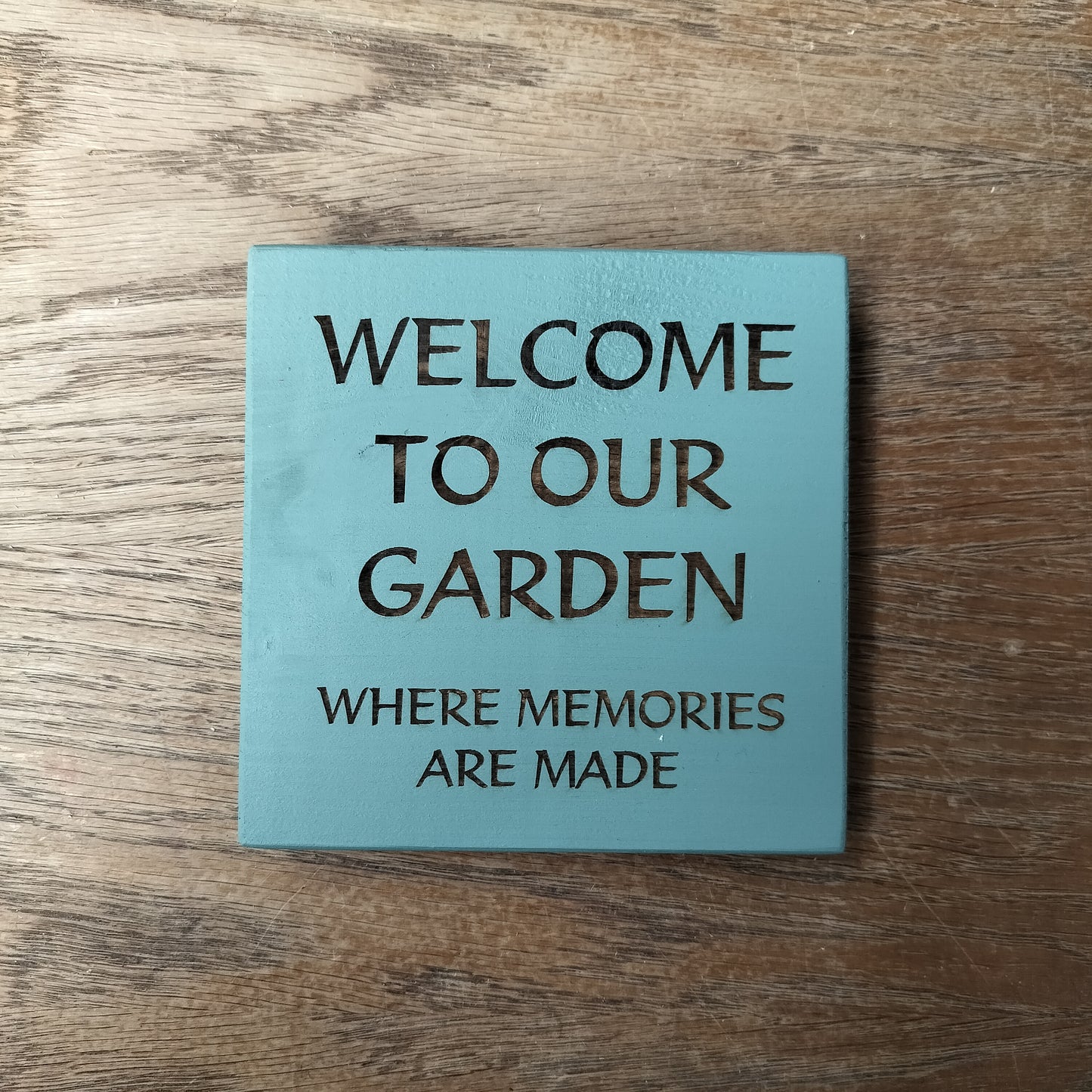 Welcome to our Garden Hanging Garden Sign