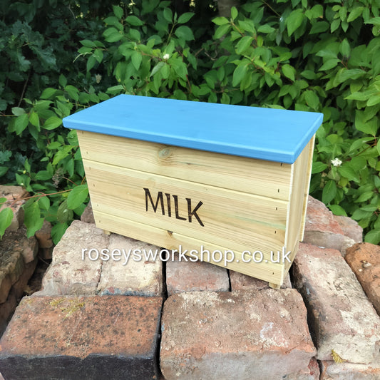 Doorstep Milk Box Crate - Holds 4x 1pt Glass Bottles