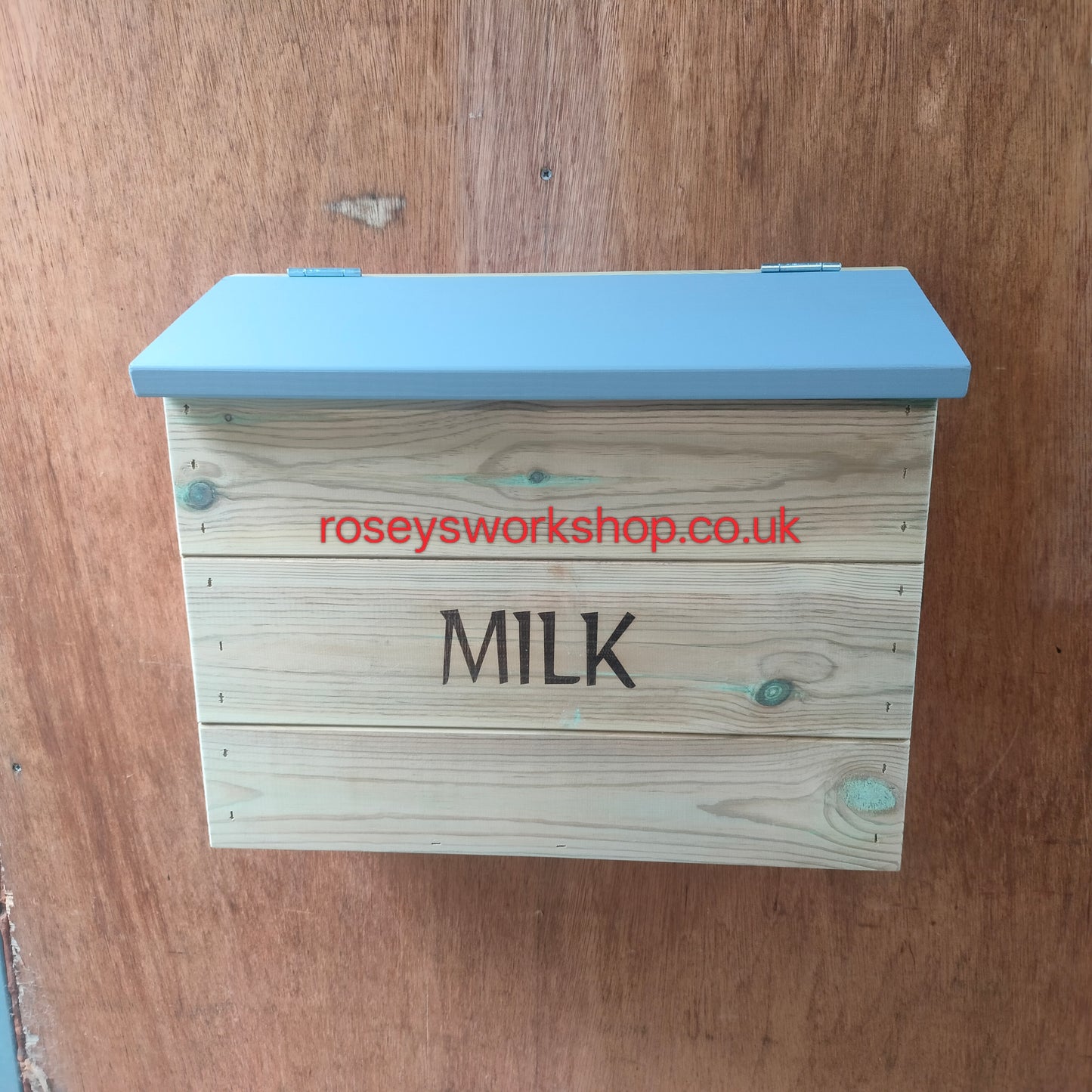 Wall Mount Milk Box Crate - Holds 2x 4pt Plastic Bottles