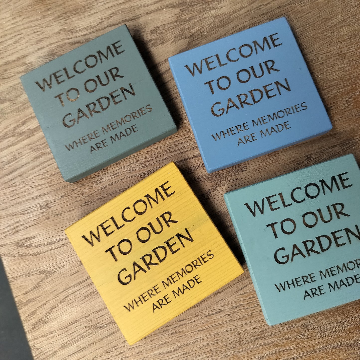 Welcome to our Garden Hanging Garden Sign